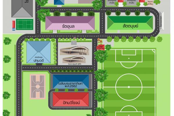 แผนผังโรงเรียนบึงสามพันวิทยาคม อัพเดท มกราคม 2568